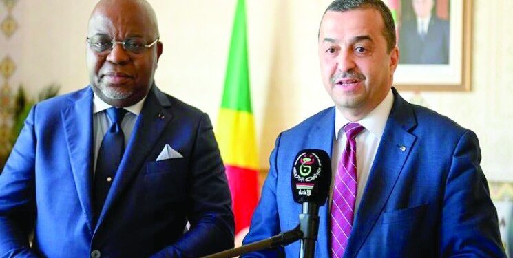 Bruno Jean-Richard Itoua avec Mohamed Arkab