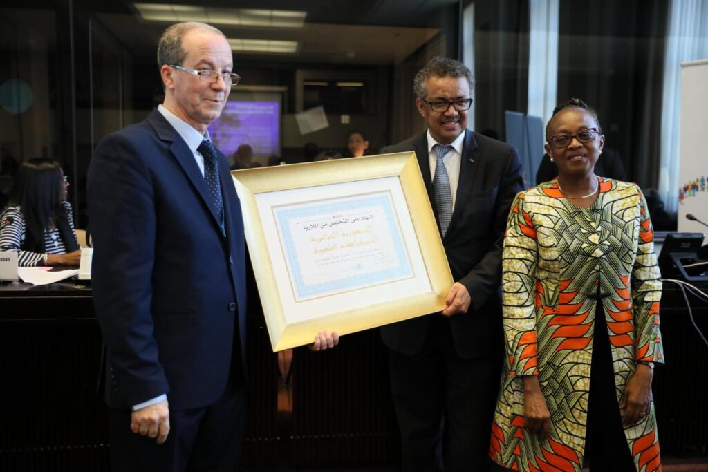 Certification de l'élimination du paludisme en Algérie