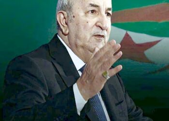 Le président de la république Abdelmadjid Tebboune