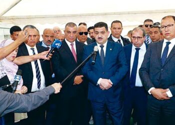 Le ministre de l'Hydraulique, Taha Derbal
