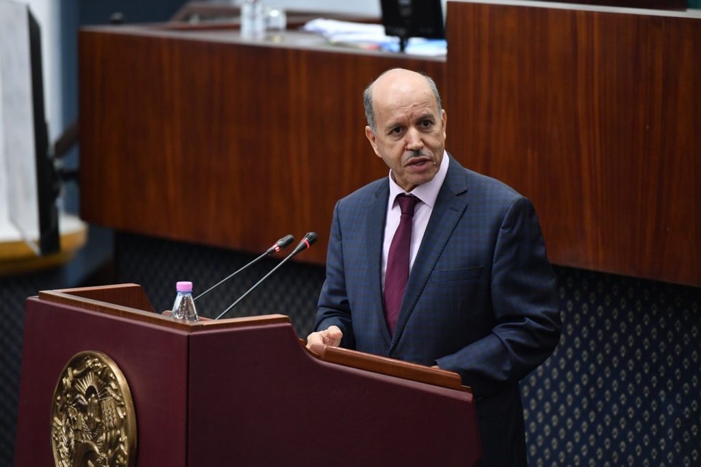 Le ministre du Travail, de l'Emploi et de la Sécurité sociale, Abdelhak Saihi