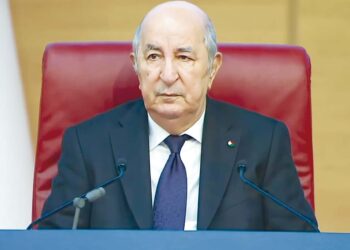 Le président de la République, Abdelmadjid Tebboune