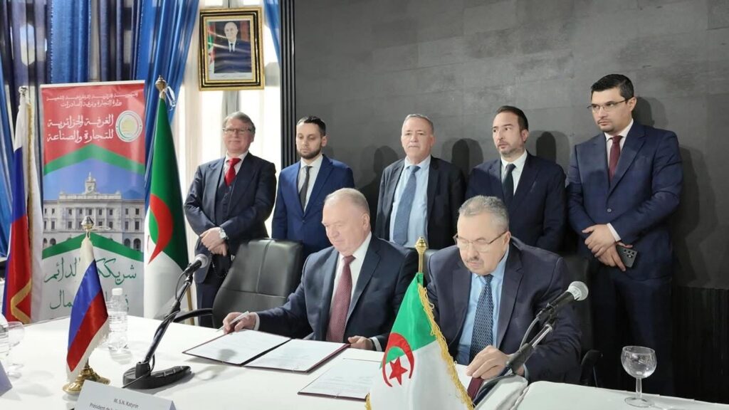 Algérie-Russie : Signature d’un accord et d’un mémorandum d'entente entre la CACI et la Safex et leurs homologues russes