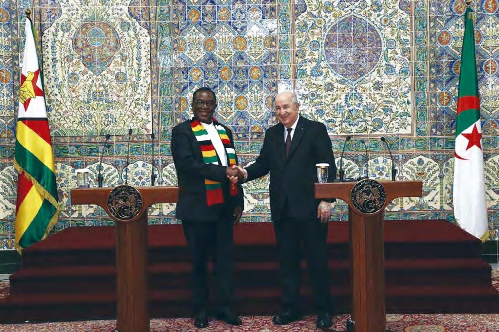 Visite en Algérie du président M. Emmerson Mnangagwa