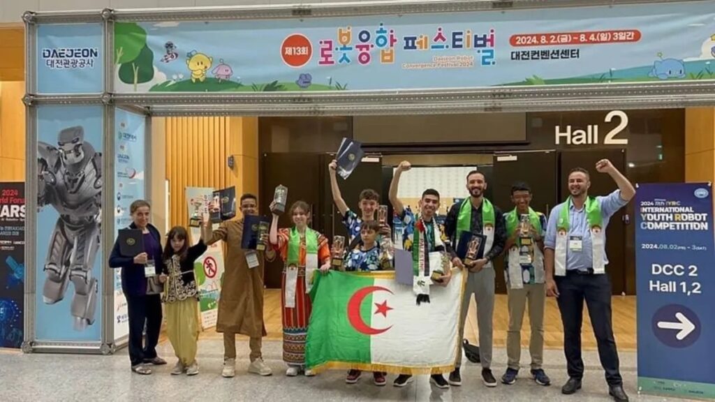 L'Algérie a remporté trois médailles lors de la compétition internationale de la jeunesse en robotique et intelligence artificielle (International Youth Robot Competition - IYRC 2025), organisée en Corée du Sud