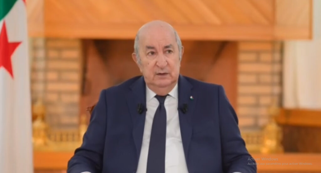 Le président de la République, Abdelmadjid Tebboune