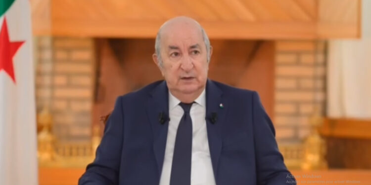 Le président de la République, Abdelmadjid Tebboune