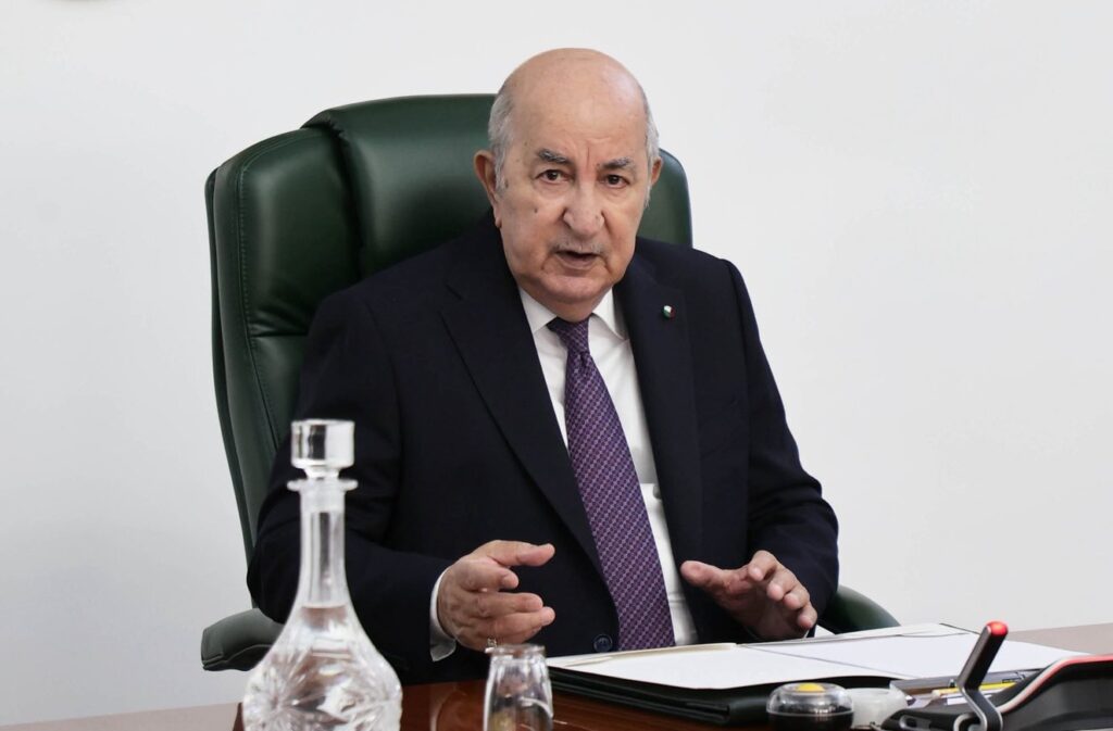 Le président de la République, Abdelmadjid Tebboune
