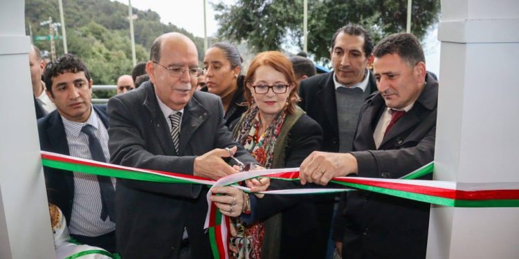 visite de travail et d’inspection à Béjaïa, samedi 14 février 2026, la ministre du Tourisme et de l’Artisanat, Houria Meddahi