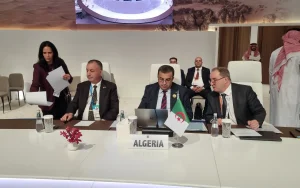 Délégation algérienne lors des travaux du 25e Congrès mondial de l'énergie WPC Energy à Riyad